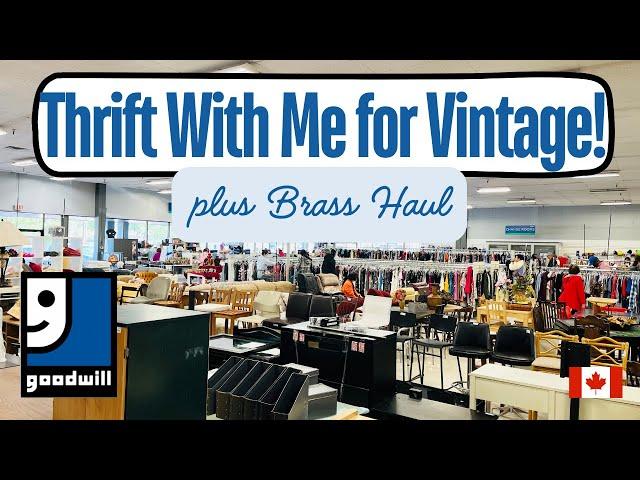 Thrifting for Vintage at 3 Thrift Stores | Huge Brass Haul | Goodwill & Charity Shops | Home Decor!