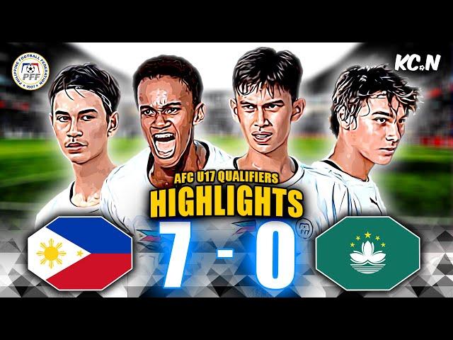 HUGE WIN! | Philippines vs Macau U17 Highlights | AFC U17 Asian Cup 2025 Qualifiers