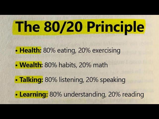 The 80/20 Principle by Richard Koch - A Summary from Mr Mentorpreneur