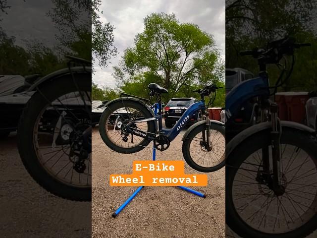 E-Bike Rear Wheel Removal - Rear Hub Motor Fat Bike 26"X 4" - Bosque Mobile Bicycle Repair Denver CO