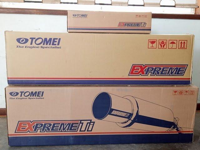 Unboxing Tomei Titanium Turbo back exhaust for Evo 8