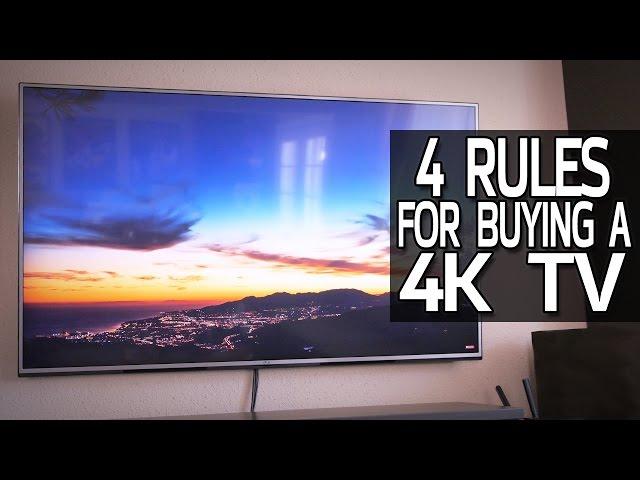 4 Rules For Buying a 4K TV!