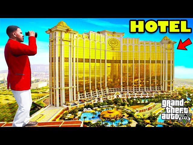 Franklin Opened Luxury 5 Star Hotel of Los Santos In GTA 5 | SHINCHAN and CHOP