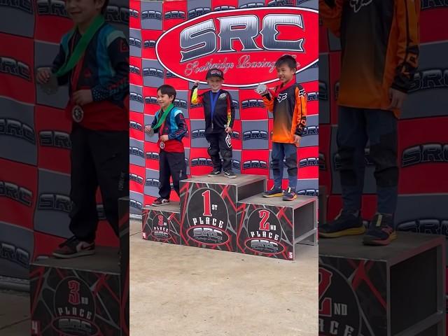 4 year old takes 1st overall in DH racing series! #kidsonbikes #downhillmtb #mtbkids #downhillracing