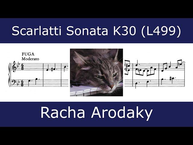 Domenico Scarlatti - Sonata in G minor K30 "Cat fugue" (Racha Arodaky)