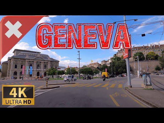 DRIVING GENEVA, Canton of Geneva,  SWITZERLAND I 4K 60fps