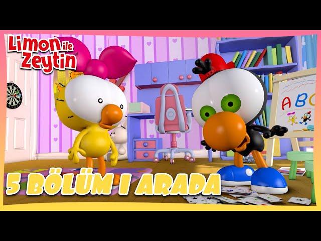 5 Bölüm 1 Arada  9 | Limon ile Zeytin - UZUN TAM BÖLÜM | Çocuklar İçin Çizgi Film