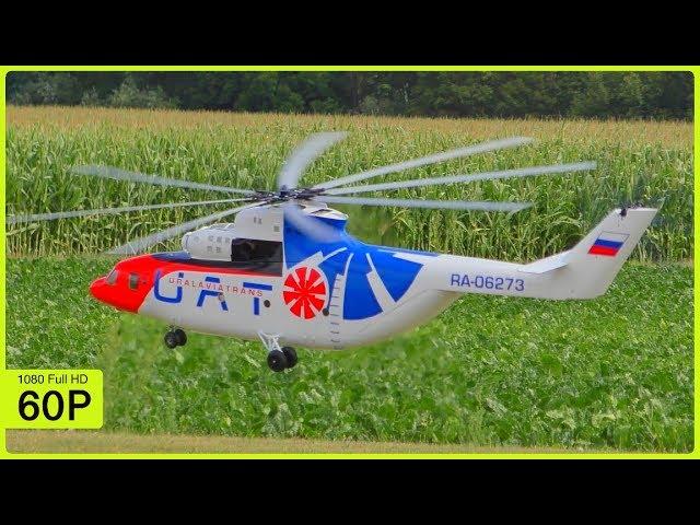 GIANT RC TURBINE EIGHT BLADE MIL MI-26 FIRST BIG FLIGHT DEMONSTRATION