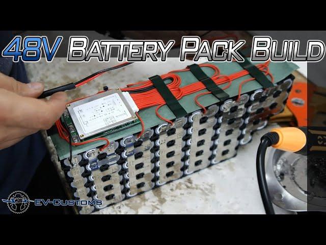 BAK 18650 Battery Pack Build  6P (15Ah) 13S (48V)