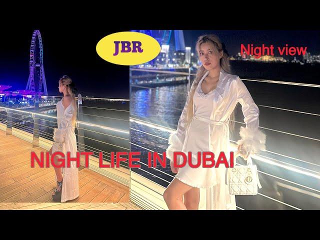 Night life in Dubai Marina /Jumeriah Beach/JBR / night  view 