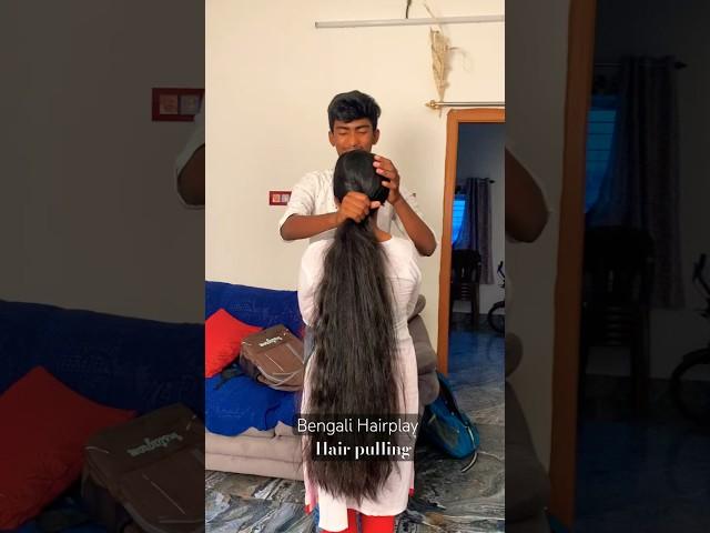 Longhair pulling #hairplay #hairpulling #hairbun #hairstyle #haircare #longhair #hairfashion