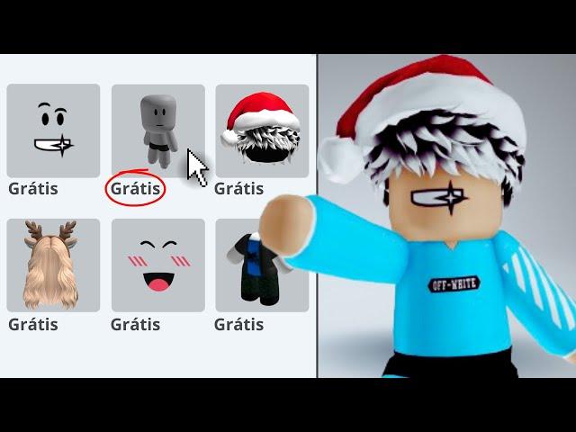 COMO CONSEGUIR ITENS QUE CUSTAM ROBUX DE GRAÇA NO ROBLOX! *FUNCIONANDO 2024*