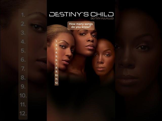 Destiny decoded  how well do you know this album?  #shorts #destinyschild