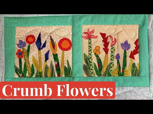 Flower Quilt Blocks from Scraps