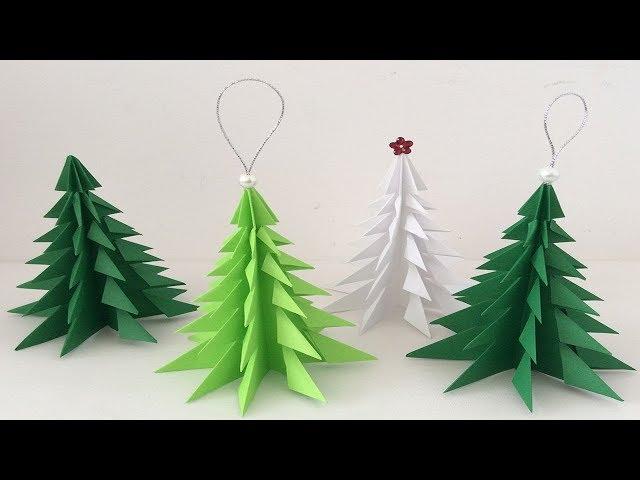 How to make a Christmas tree out of paper.