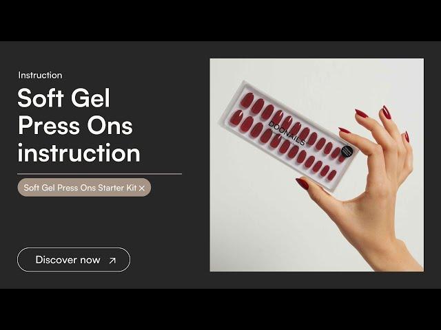 Soft Gel Press Ons - Instruction - The easiest & fastest manicure in the world | DOONAILS (EN)