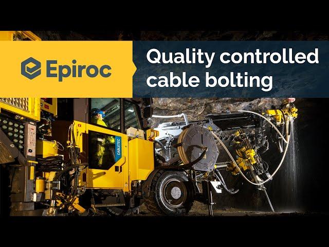 Cabletec M - Quality controlled cable bolting
