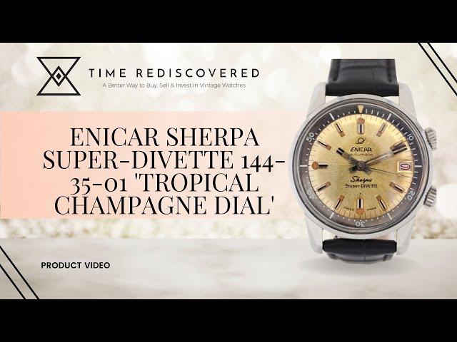 Enicar Sherpa Super-Divette 144-35-01 'Tropical Champagne dial' | Time Rediscovered