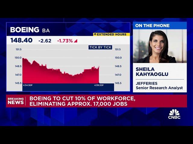 Jefferies Sheila Kahyaoglu reacts to Boeing announcing 10% workforce reduction