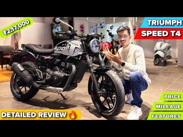 Triumph Speed T4 Detailed Review | Speed T4 Onroad Price,Mileage and Features #triumph #speed400