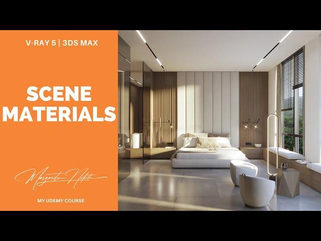 V-Ray 5 I Scene Materials I Udemy Course I Part 8