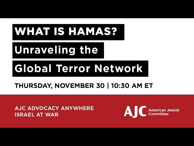 What is Hamas? Unraveling the Global Terror Network - AJC Advocacy Anywhere