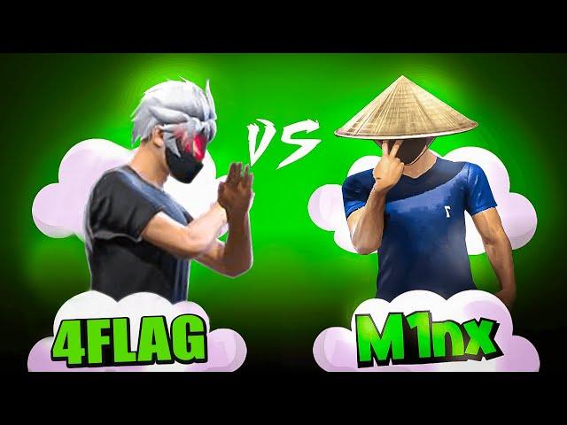 4FLAG GAMER VS M1NX️ | Fight  Of Legacy️ || FREE FIRE