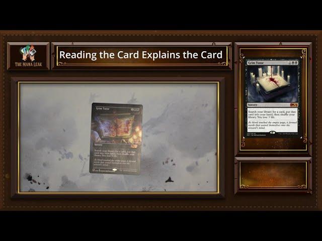 Reading the Card Explains the Card: Grim Tutor