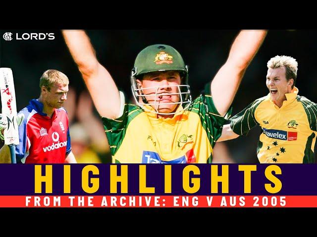 Ponting's Only Lord's Ton plus Flintoff fireworks! | Classic ODI | England v Australia 2005 | Lord's