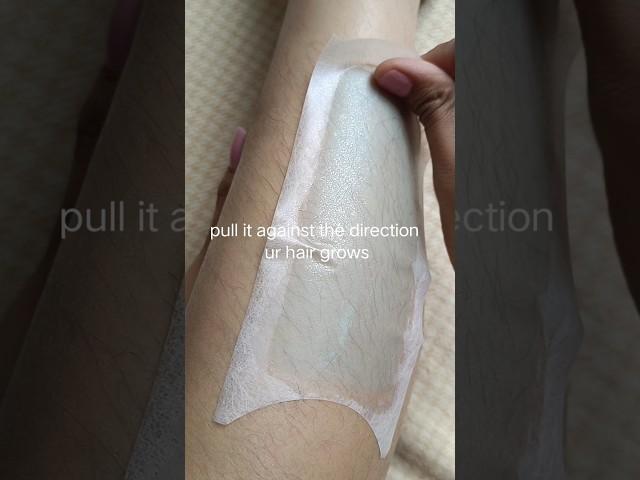 How to use veet wax strips at home / review / best results.   #shorts