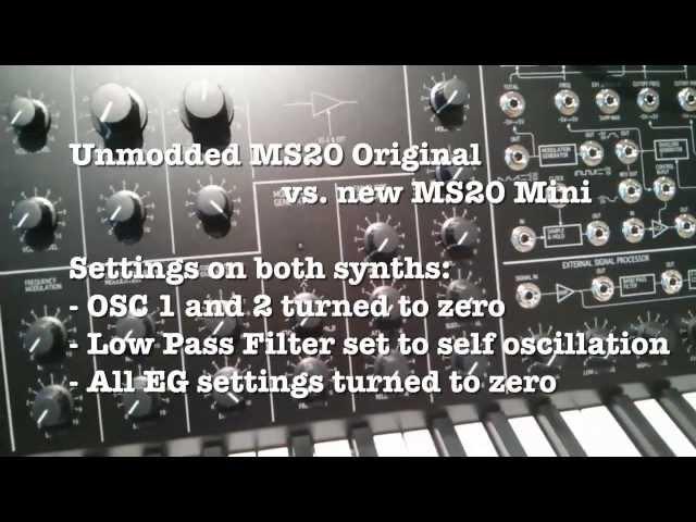 Original MS20 vs MS20 Mini EG2 sustain behaviour