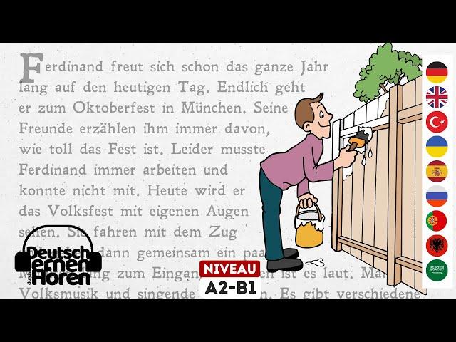 Learn German with stories | Learn German by listening - A2-B1 - for listening and reading