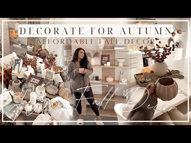 DECORATE FOR AUTUMN | Affordable Cosy Fall Decor | Warm, Neutral Tones!