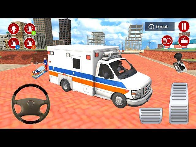 Direksiyonlu Ambulans oyunu 3D #66 American Ambulance Simulator - Ambulans oyunları Android Gameplay