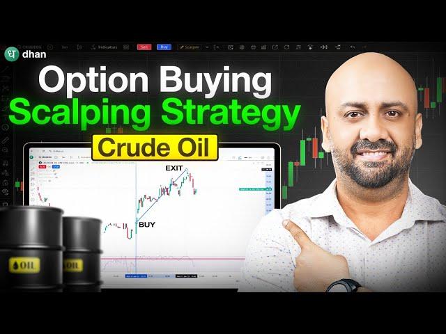 Crude Oil Option Buying Scalping Strategy (Full Breakdown!) | Dhan