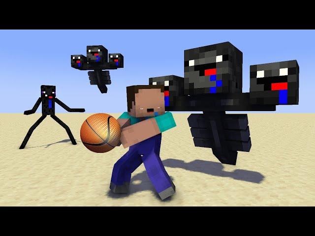 Monster Fight: NOOB VS NOOB SPORTS CHALLENGE -Minecraft Animation