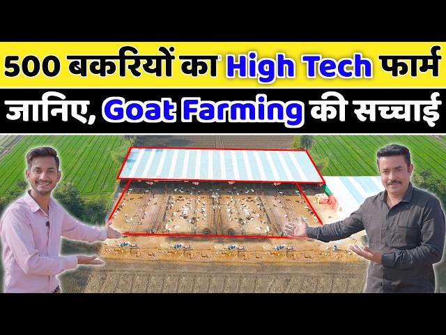 500 बकरियों से सालाना 1 करोड़ // goat farming in india // high tech Goat Farm