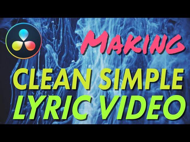 Making Lyric Video with DaVinci Resolve