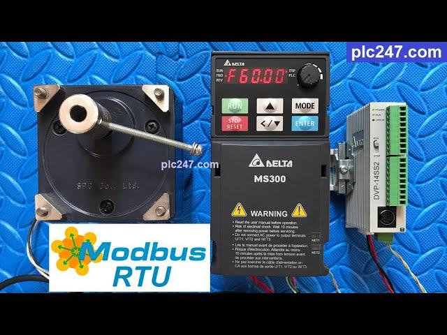 DVP 14SS2 "Modbus RTU" DELTA MS300 VFD