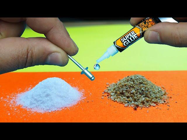 Mix Sand and Super Glue and watch the Results