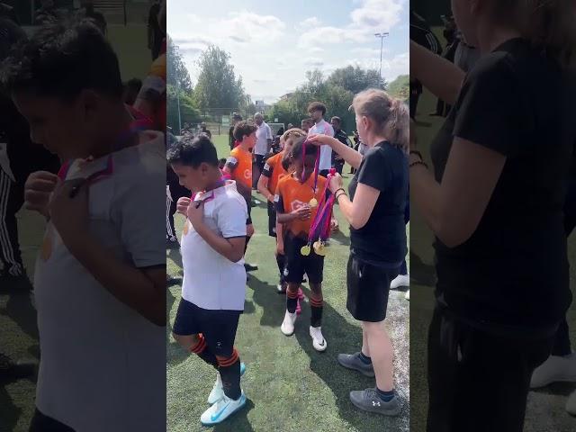 and after the match the presentation of medals and the cup