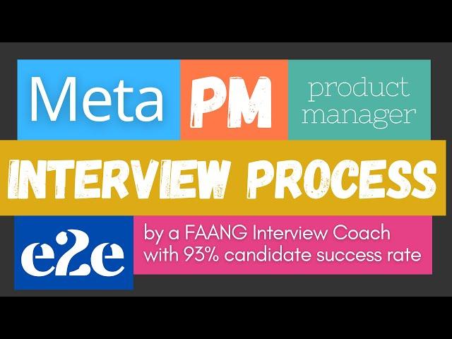 Meta Product Manager Interview Process Overview E2E | How to Prepare (from a FAANG interview coach)