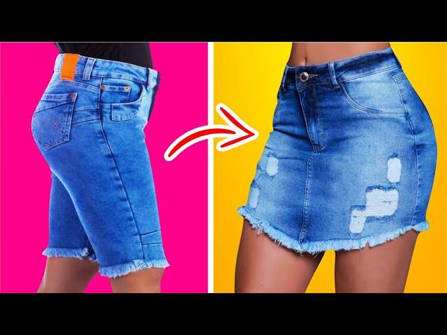 ESTILO COM HACKS FEMININOS!14 IDEIAS DIY INTELIGENTES COM CALÇA JEANS How-to | IDER ALVES