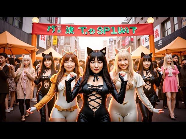 CRAZY JAPAN'S HALLOWEEN FESTIVAL | KAGURAZAKA BAKE NEKO CAT COSPLAY PARADE | 神楽坂化け猫フェスティバル [PART1]