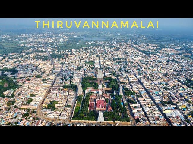 4k Drone View of Arunachaleswarar Temple - Thiruvannamalai