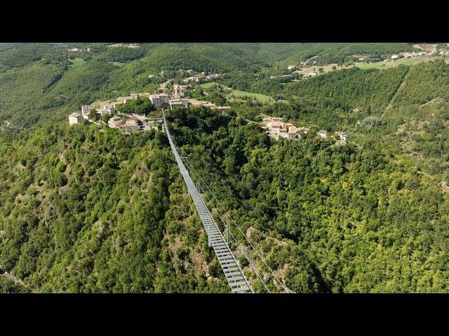 LA COSTRUZIONE DEL PONTE TIBETANO DI SELLANO - UMBRIATV