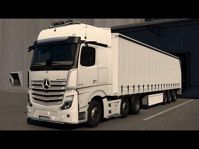 Mercedes Benz Actros L | Euro Truck Simulator 2 | MB Actros 2019 | ETS2 Sound mod 1.51 | ASMR