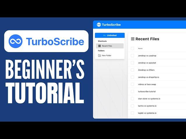 TurboScribe Tutorial + Review (2025)