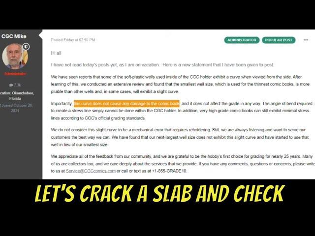 Exposed - CGC is Damaging Comics and Lying About It