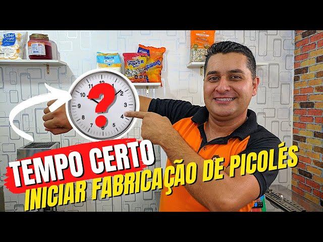 COMO SABER O TEMPO DE INICIO PARA PRODUÇÃO DE PICOLÉS, POR RAFAEL PAIVA